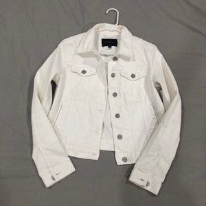 COPY - Banana Republic White Denim Jacket Size Petite Small